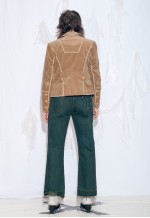 Vintage Y2K Corduroy Blazer in Beige