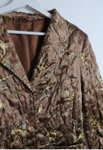 Vintage 90's Quilted Scarf Print Jacket Blazer