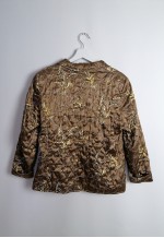 Vintage 90's Quilted Scarf Print Jacket Blazer