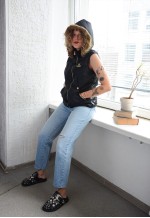 Vintage 90's Black HUMMEL Vest