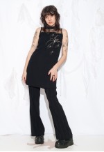 Vintage Y2K Spider Mini Dress in Black