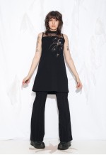 Vintage Y2K Spider Mini Dress in Black