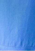Bright blue long sleeve A line wool dress