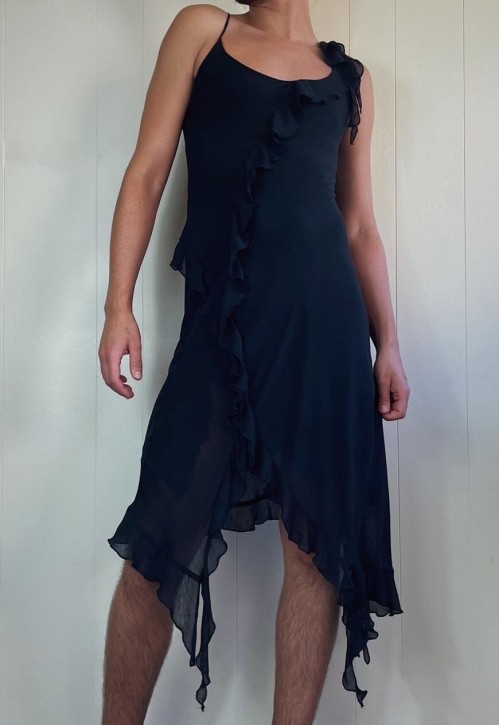 Black Ruffle Dress
