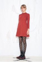 Vintage 60s Mod Mini Dress in Red