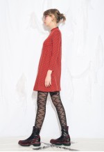 Vintage 60s Mod Mini Dress in Red