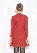 Vintage 60s Mod Mini Dress in Red
