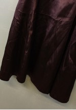 Vintage Y2K Satin Midi Dress Brown With Double Strap