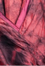 Reworked Vintage 90s Tie Dye Silk Mini Dress in Pink