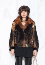 Vintage 70s Real Fur Bomber Jacket in Brown