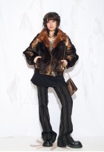 Vintage 70s Real Fur Bomber Jacket in Brown