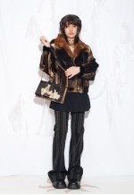 Vintage 70s Real Fur Bomber Jacket in Brown