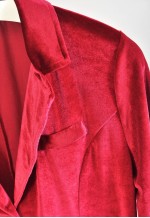 Vintage 00s velvet jacket in maroon