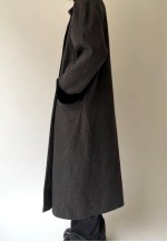 Vintage Long Grey Wool Coat