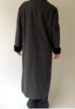 Vintage Long Grey Wool Coat