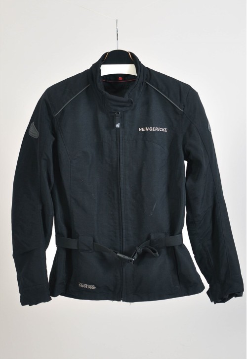 vintage 00s motorcycle racer jacket in black