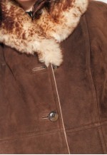 Vintage Shearling Coat 70s Penny Lane leather jacket