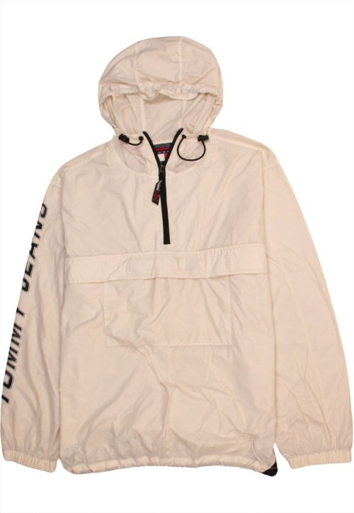 Vintage 90's Windbreaker Hooded Quarter Zip