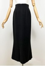 1990's Karl LAGERFELD skirt suit, Black Wool women's suit