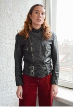 Vintage HARRO Black Leather Biker Jacket