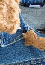 Y2K Light Blue Faux Fur Penny Lane Style Denim Jacket