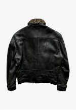 Vintage Y2K Women's Love Black Leather Jacket