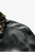 Vintage Y2K Women's Love Black Leather Jacket
